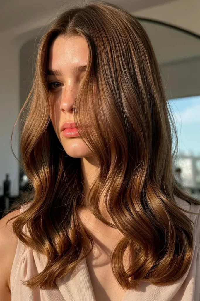 Amber Walnut Waves