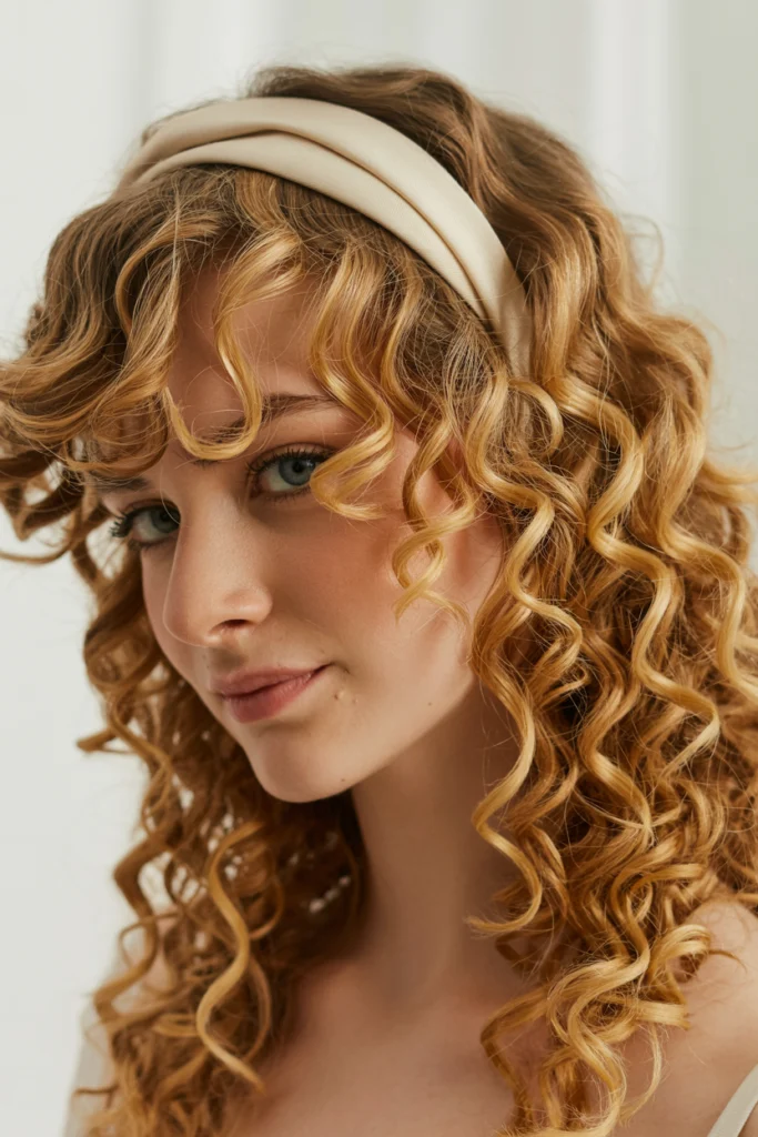Bouncy Curls with Headband