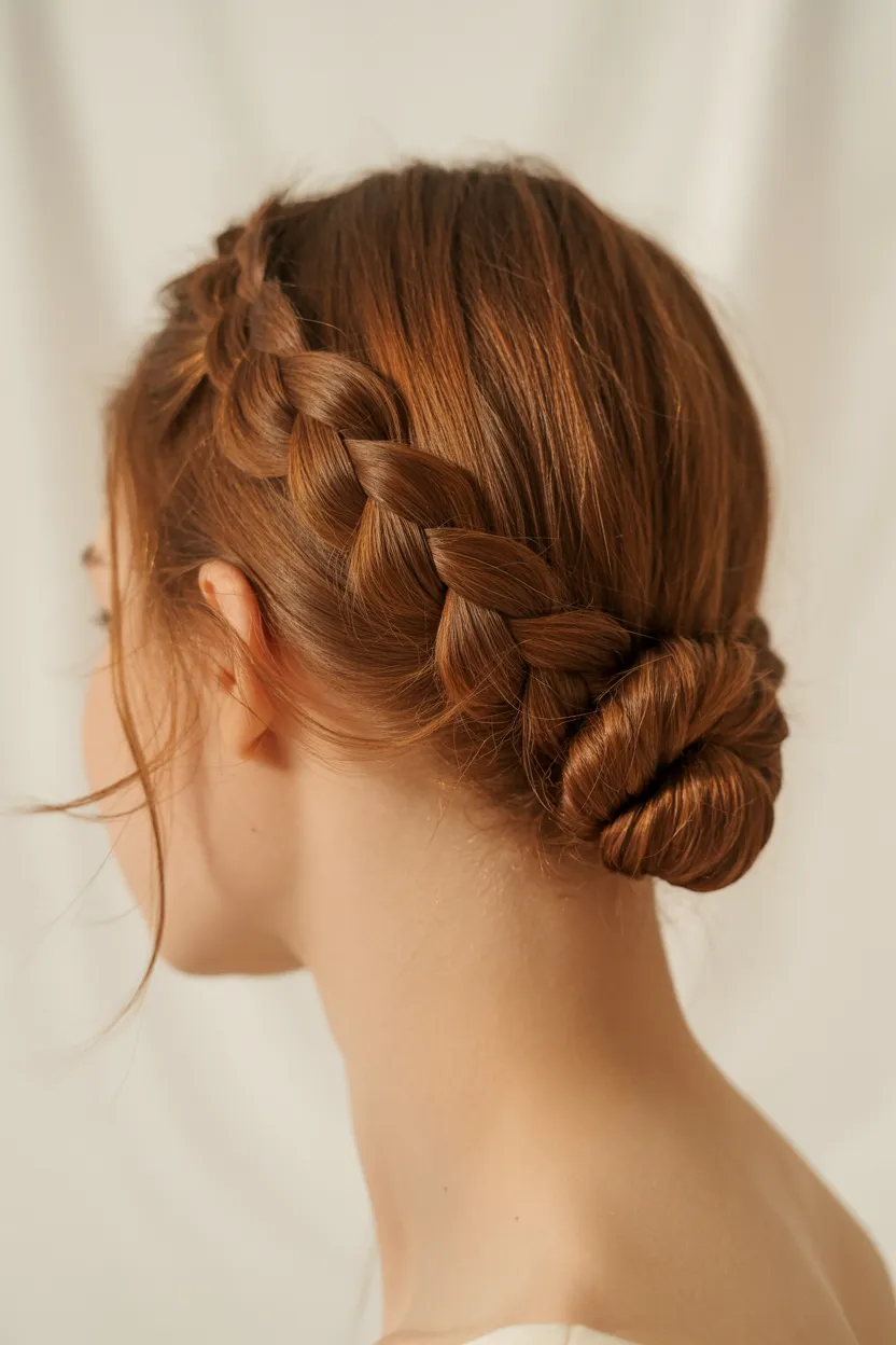 Braided Crown Bun