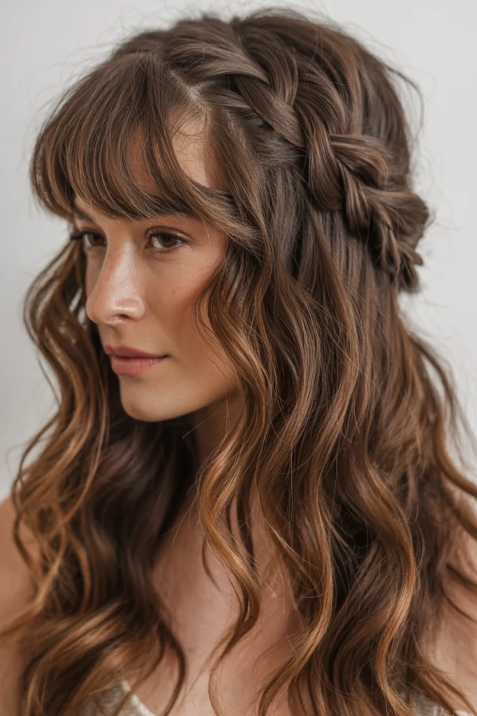 Braided Peek A Boo Bangs