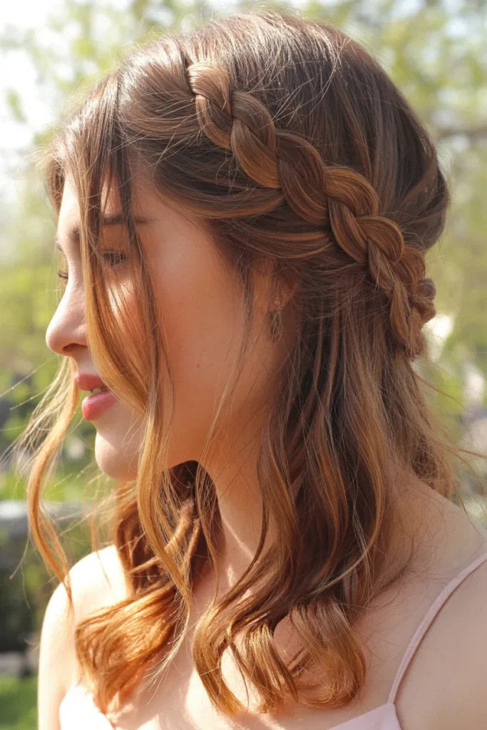 Cinnamon Braided Crown