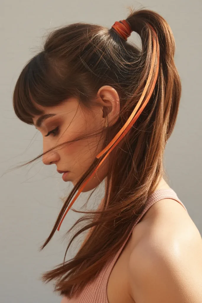 Copper Block Ponytail