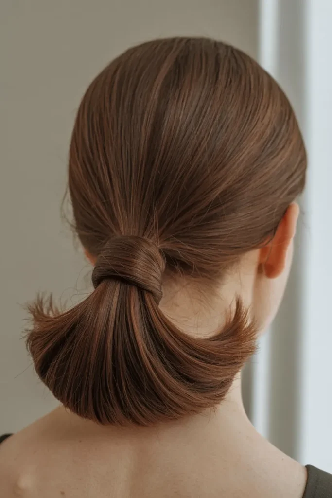 Folded Low Ponytail