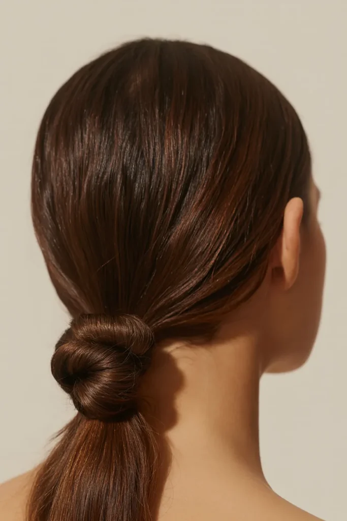 Glossy Knot Ponytail