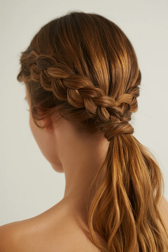 High Braided Ponytail