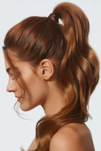 High Ponytail with Loose Strands