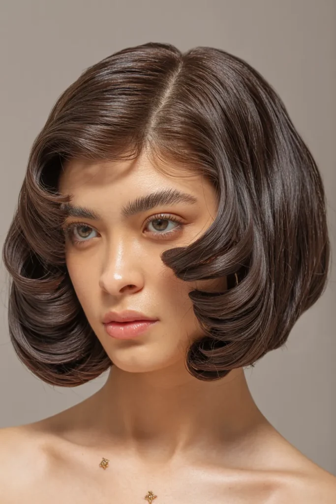 Jawline Spiral Bob