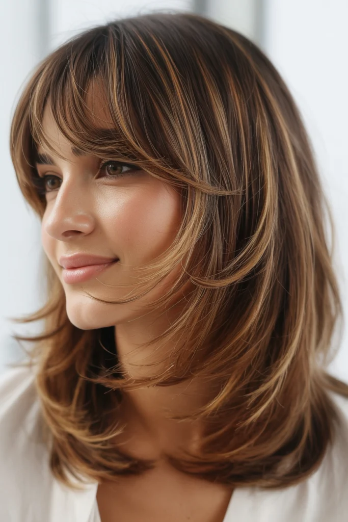 Layered Peek A Boo Bangs