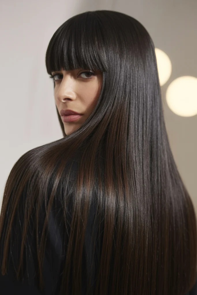 Long Peek A Boo Bangs