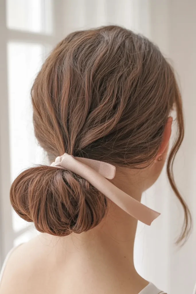 Looped Ribbon Bun