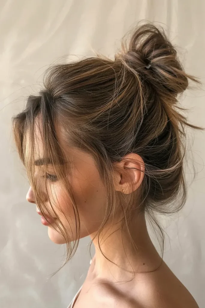 Messy High Bun