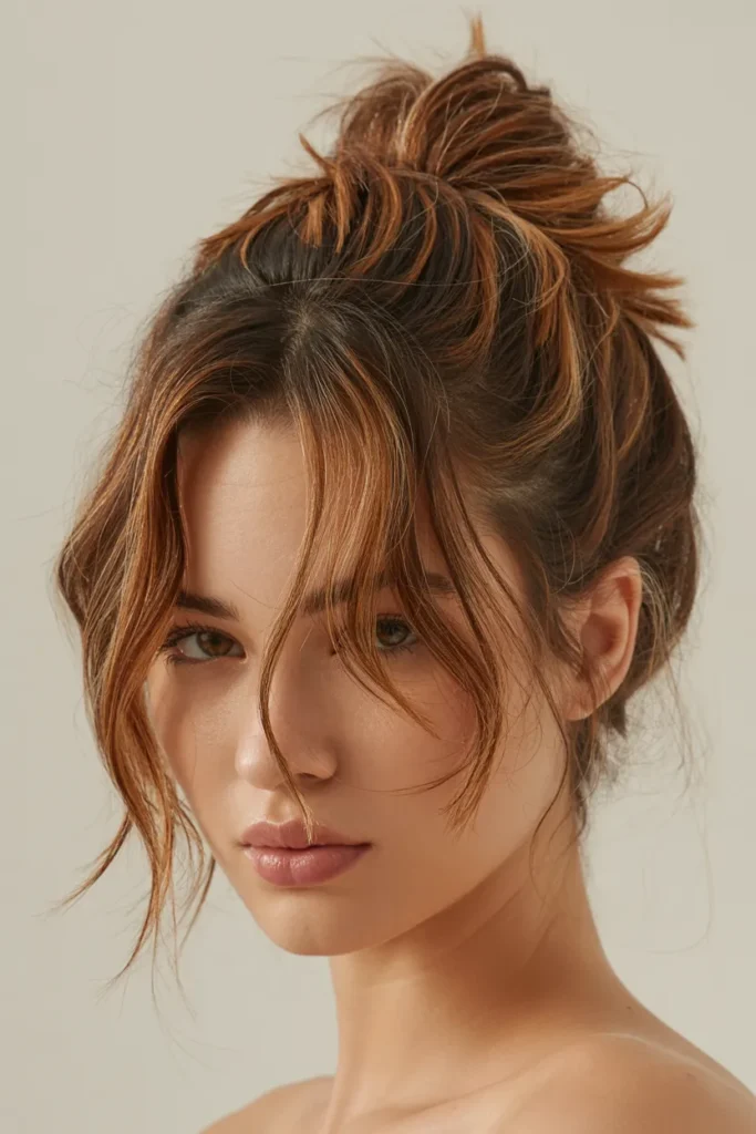 Messy High Bun