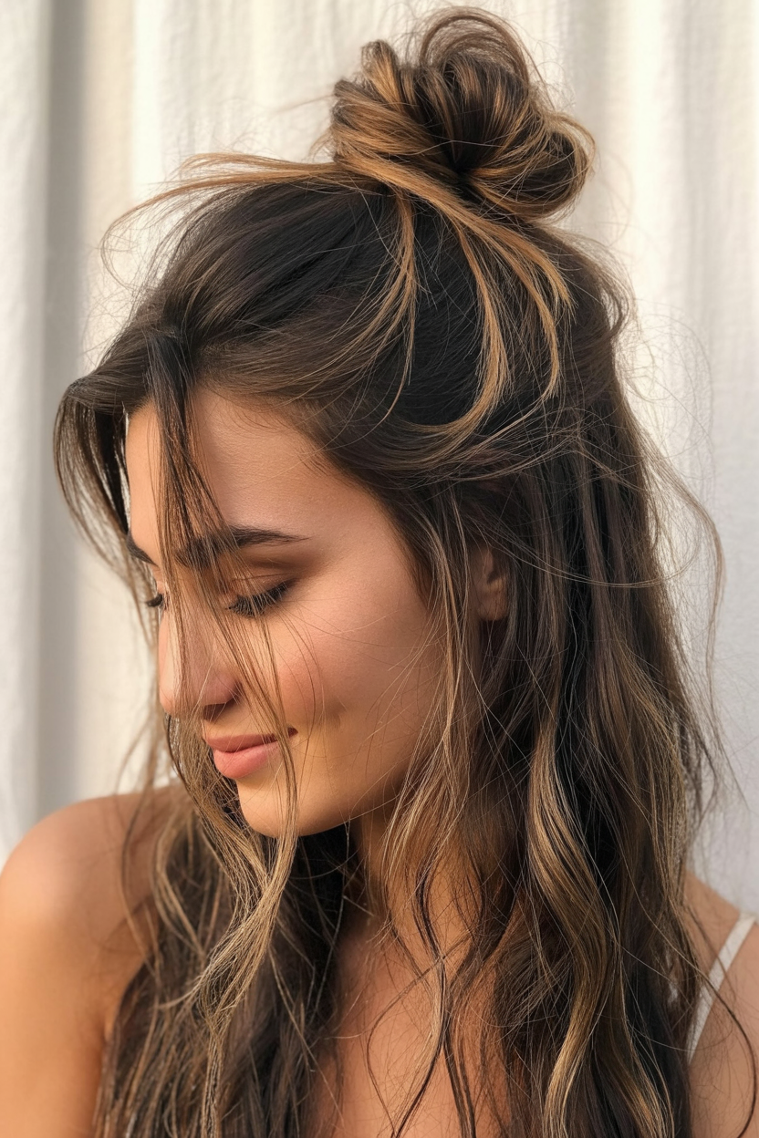 Messy High Bun
