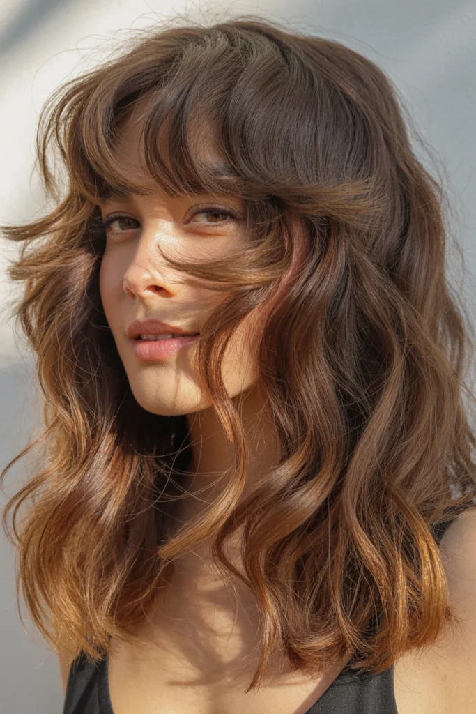 Messy Peek A Boo Bangs