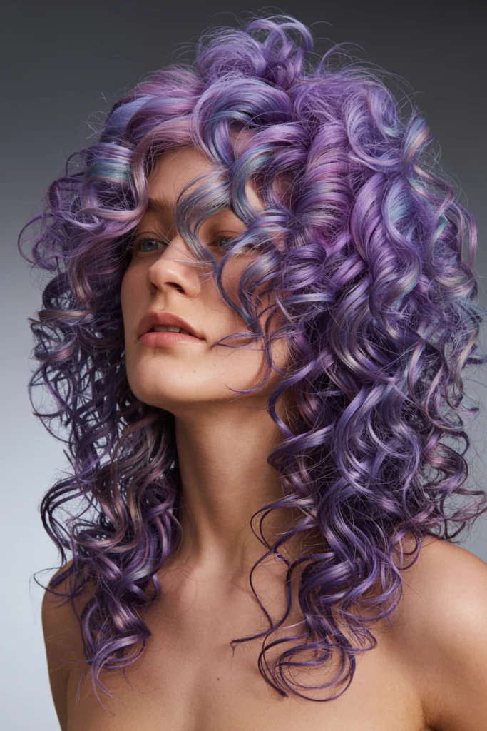 Metallic Purple Curls