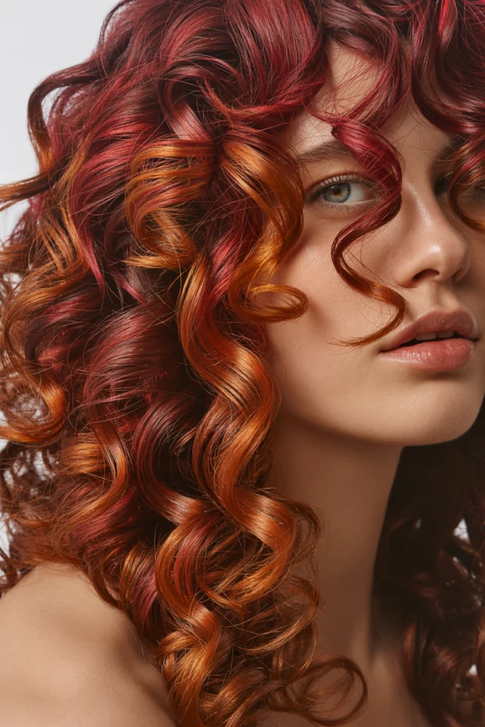 Metallic Red Curls