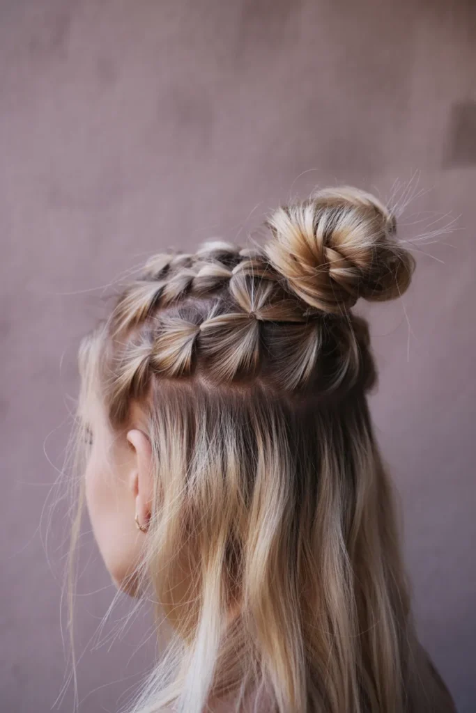 Mini Braids Bun