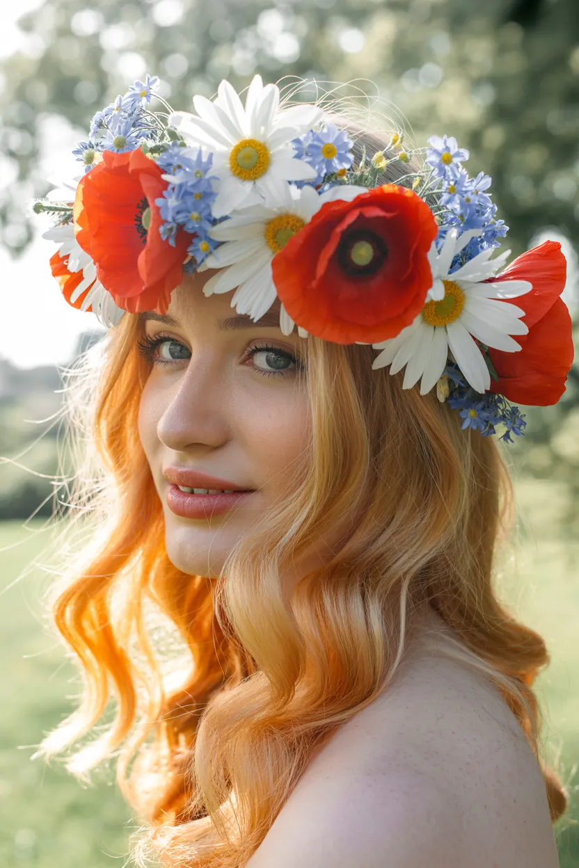 Patriotic Flower Crown