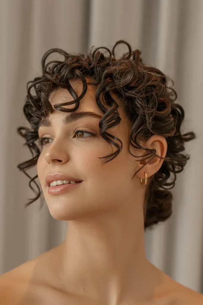 Pinned Curl Updo