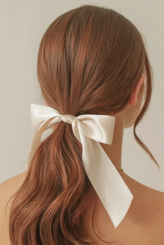 Satin Ribbon Ponytail