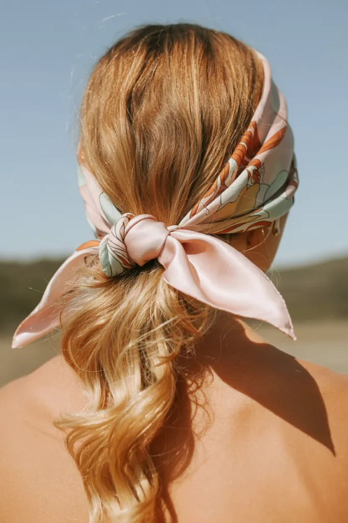 Scarf Pony Updo