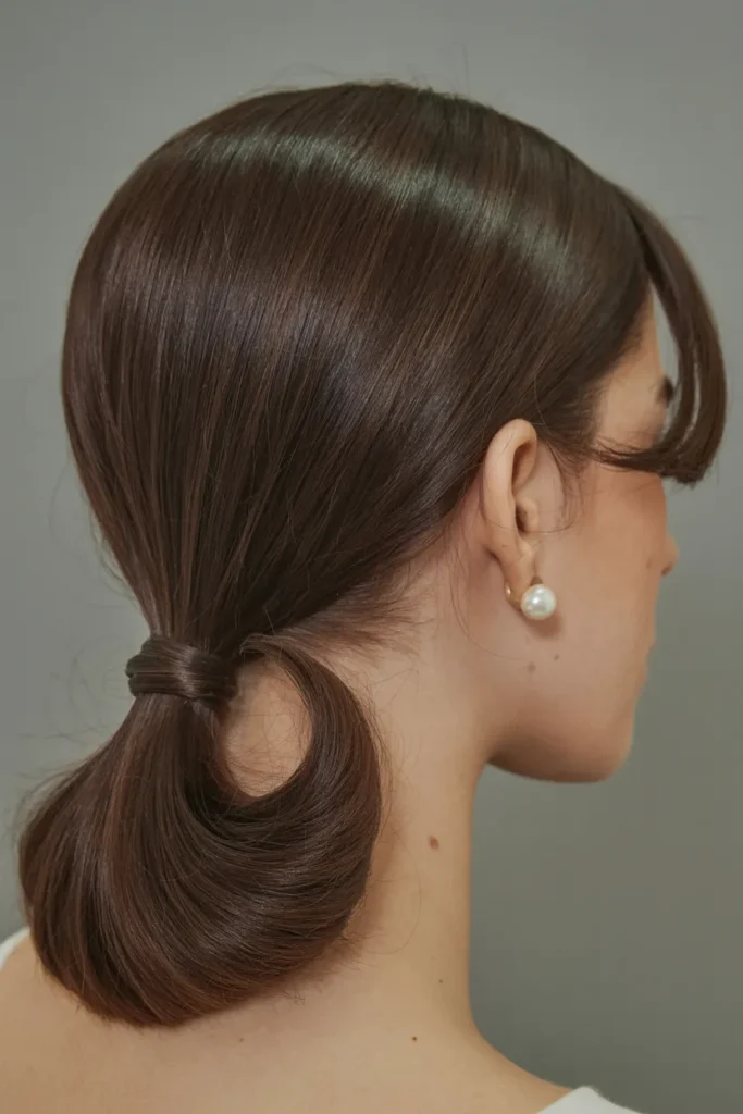 Sleek Low Ponytail