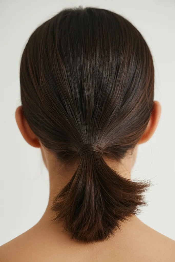 Sleek Low Ponytail