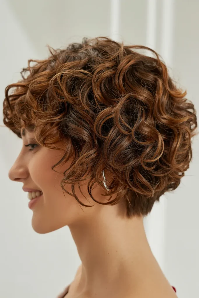 Stacked Curl Bob