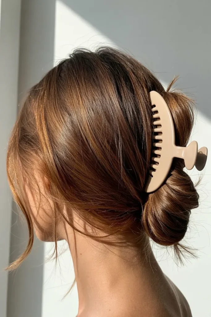 Textured Low Bun