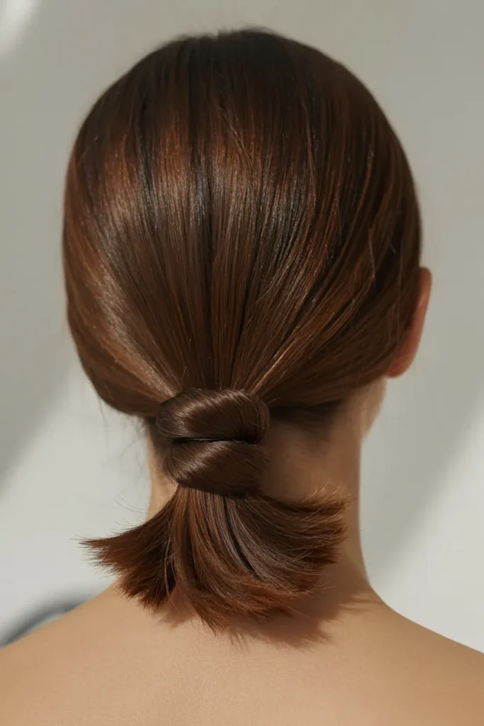 Tucked-Wrap Ponytail