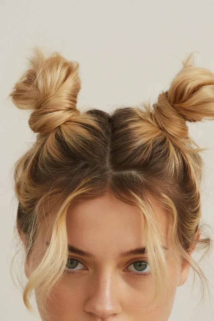 Twisted Double Buns