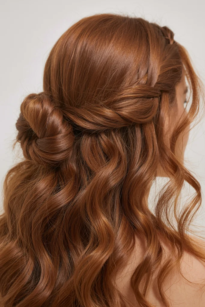 Twisted Half-Up Bun