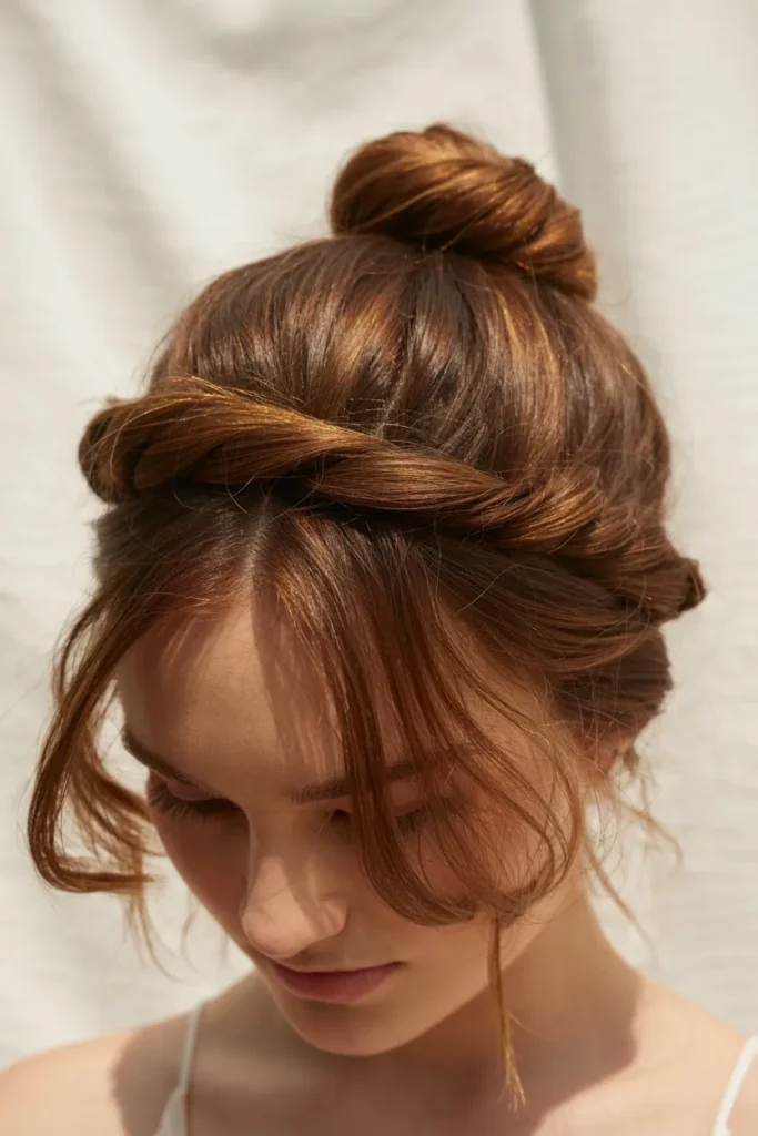 Twisted Headband Bun