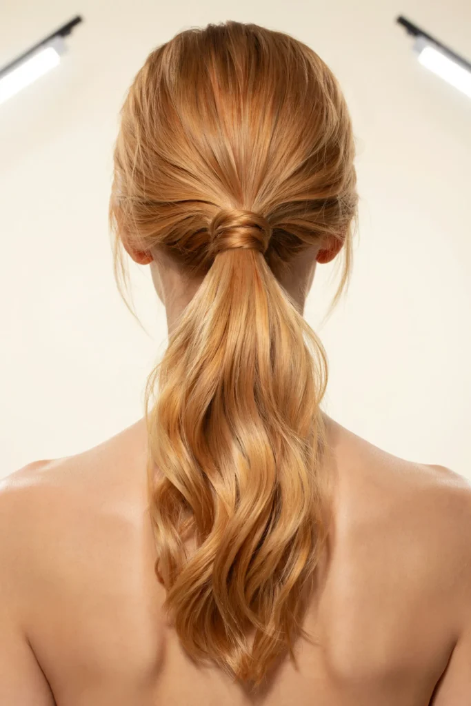 Apricot Crush High Ponytail