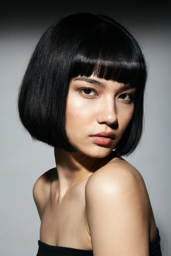 Blunt With Micro-Bangs
