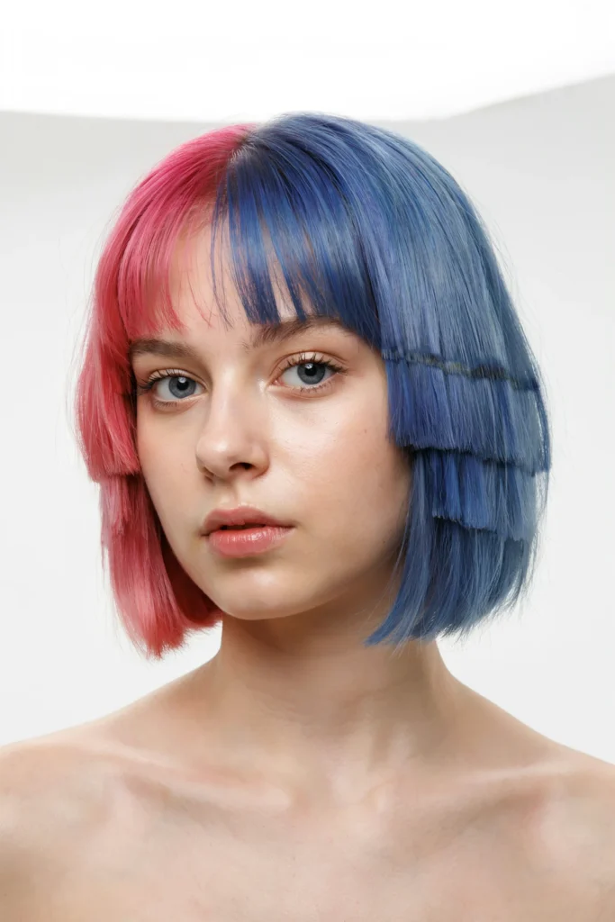 Bold Colored Stepped Tiers