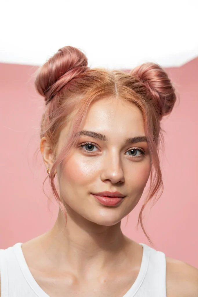 Bubblegum Pink Space Knots