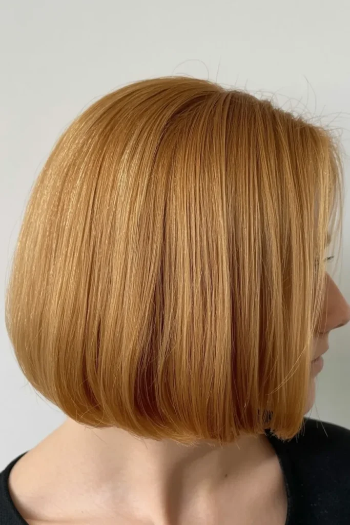 Buttery Blonde Bob