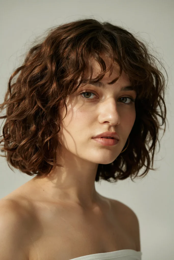 Curly Shag Bob