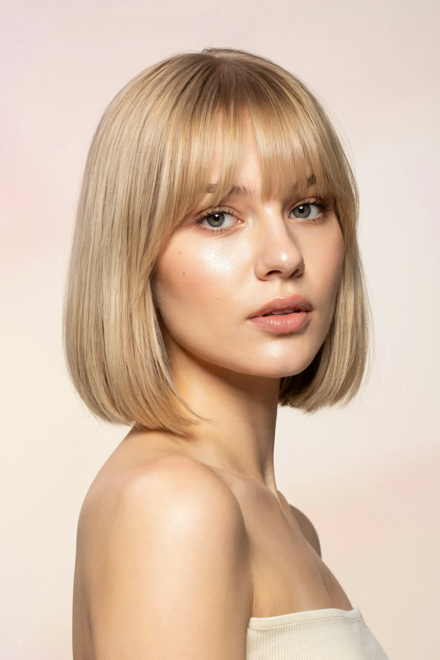 Curtain Bangs Bob