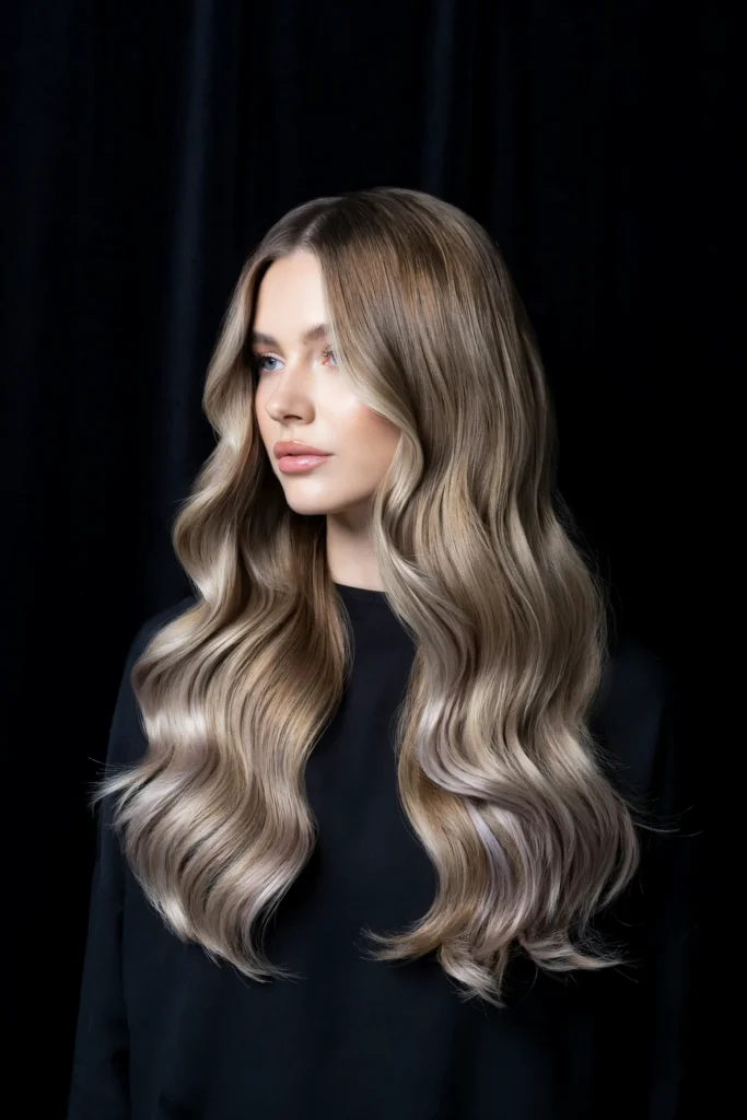 Lilac Ombre Hollywood Waves