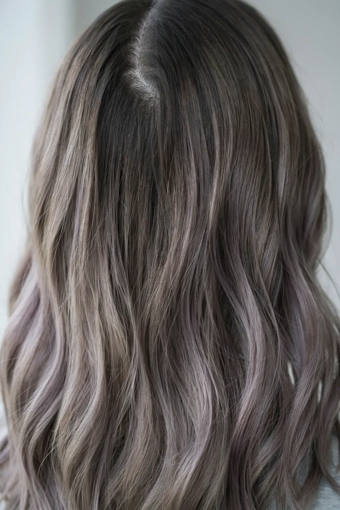 Muted Pastel Lavender Waves