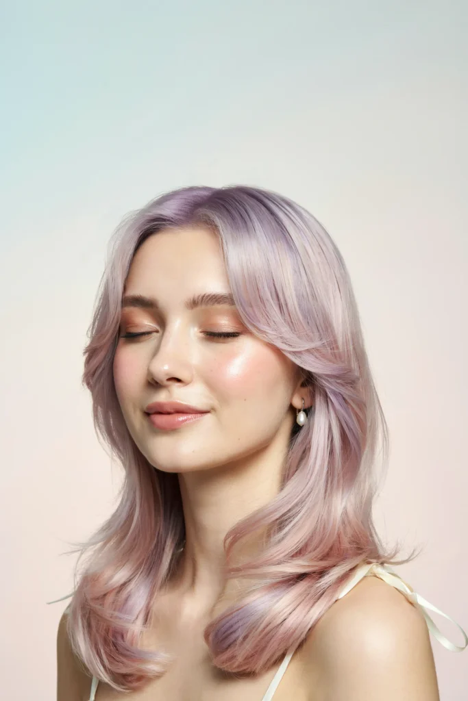 Pastel Tinted Step Mullet