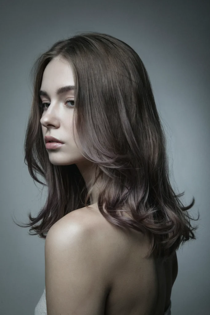 Smokey Violet Layered Cut