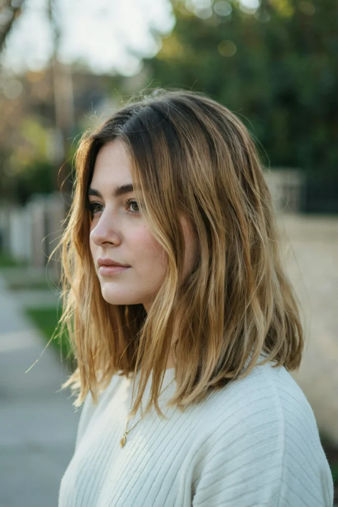 Sunkissed Honey Blonde Lob