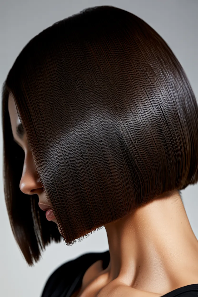 sleek glass bob
