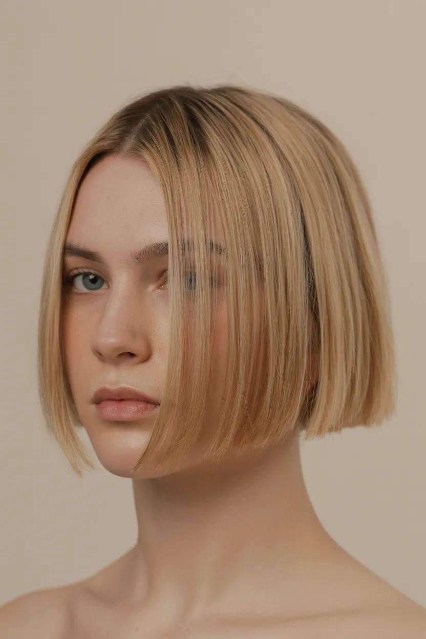 blunt textured end cuts