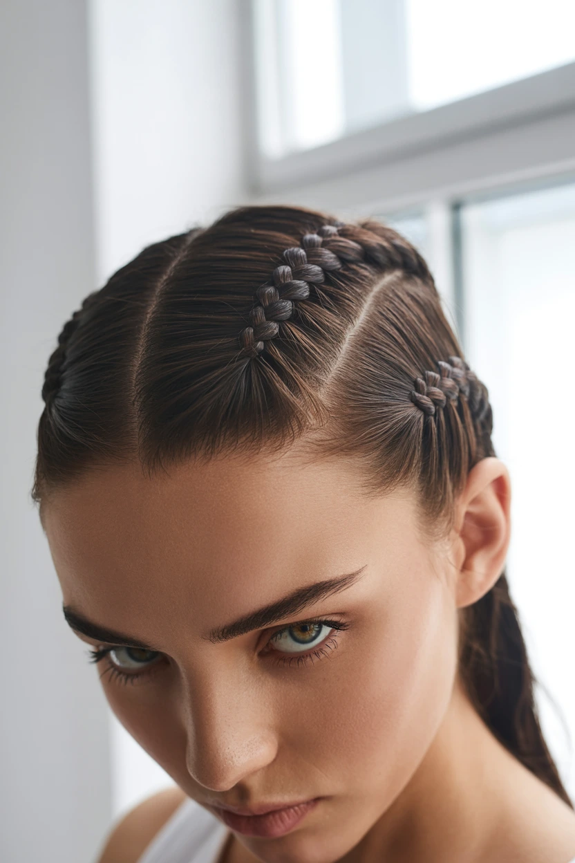 geometric crown braid