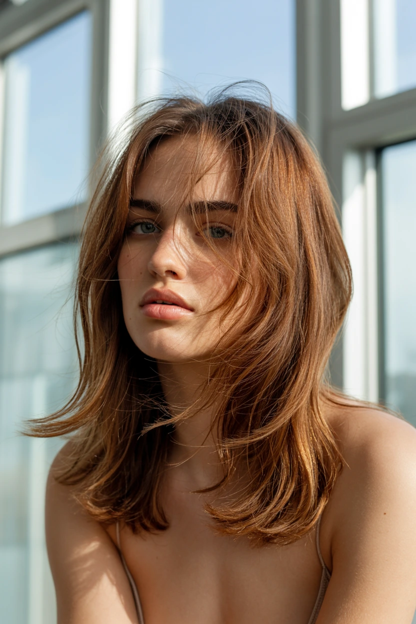 soft feathered face framing