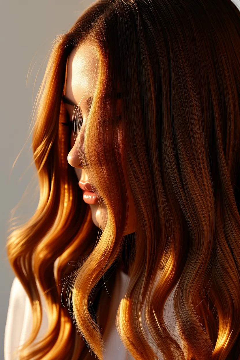 sun-kissed honey balayage